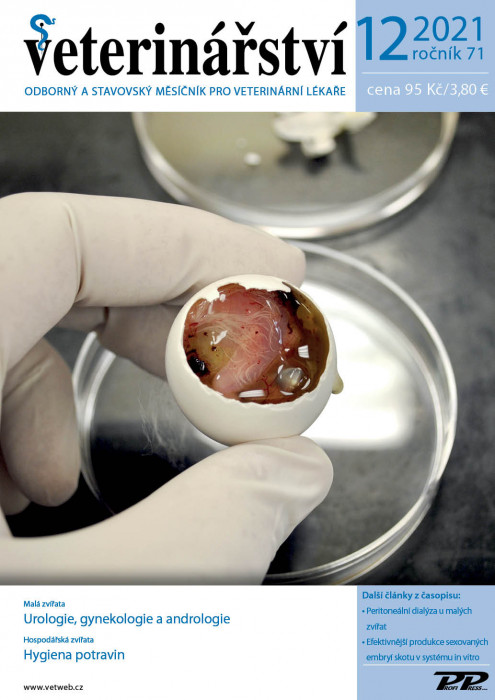 Obálka titulu Veterinářství - vydání č. 12/2021