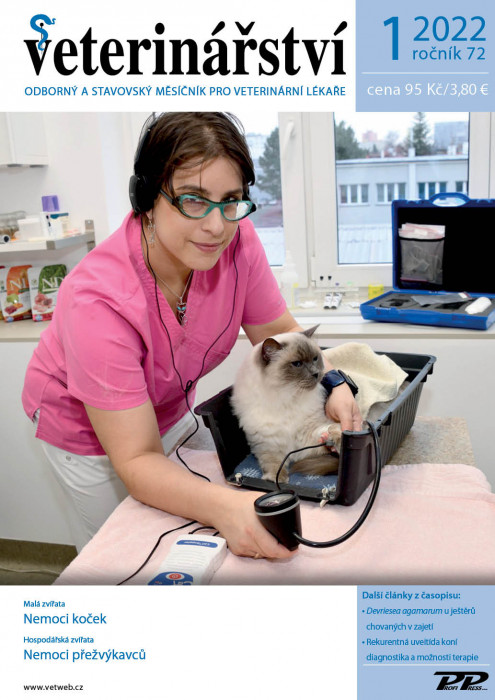 Obálka titulu Veterinářství - vydání č. 1/2022
