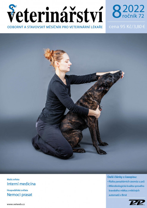 Obálka titulu Veterinářství - vydání č. 8/2022