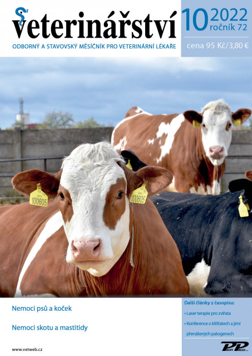 Obálka titulu Veterinářství - vydání č. 10/2022