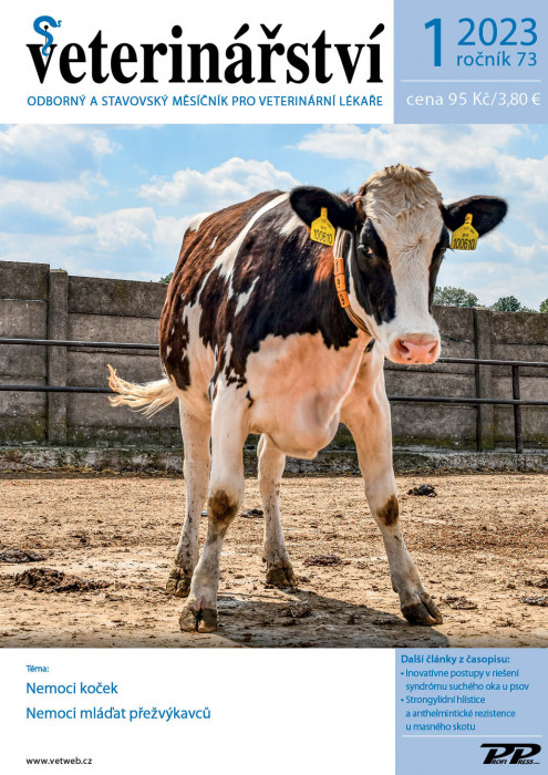Obálka titulu Veterinářství - vydání č. 1/2023