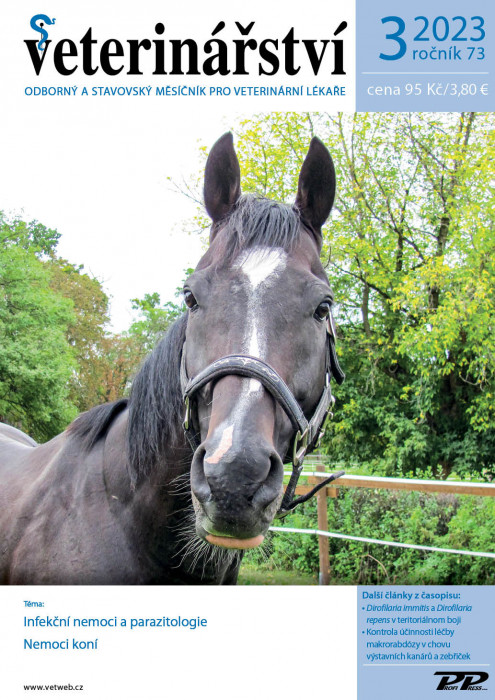 Obálka titulu Veterinářství - vydání č. 3/2023