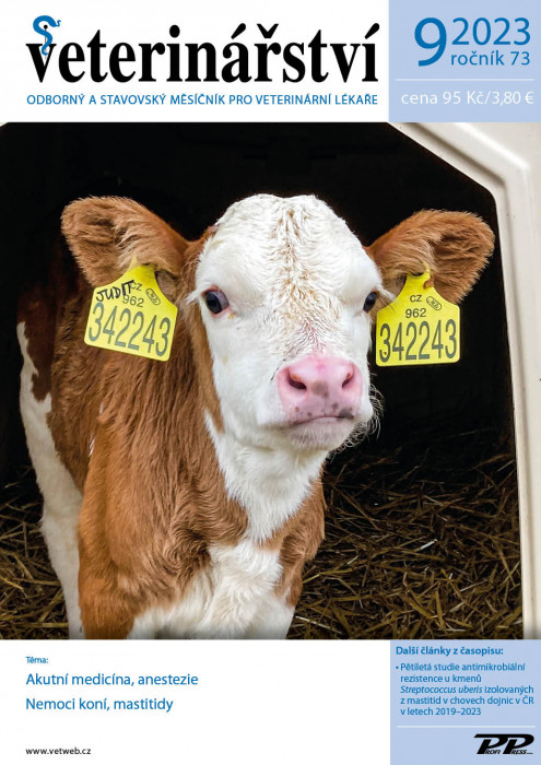 Obálka titulu Veterinářství - vydání č. 9/2023