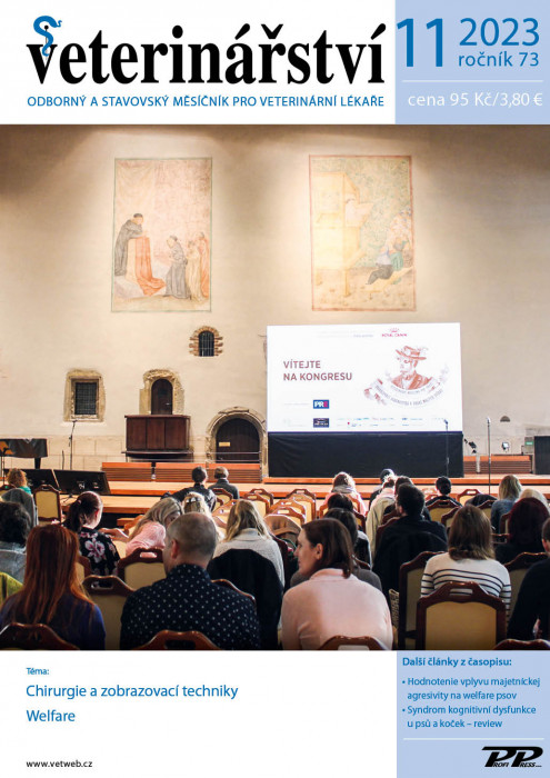 Obálka titulu Veterinářství - vydání č. 11/2023