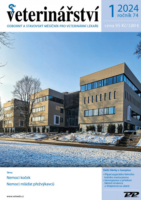 Obálka titulu Veterinářství - vydání č. 1/2024