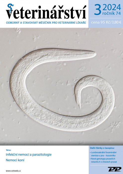 Obálka titulu Veterinářství - vydání č. 3/2024