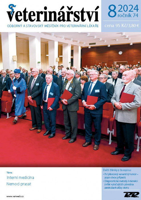 Obálka titulu Veterinářství - vydání č. 8/2024