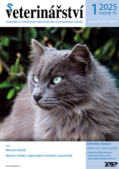 Obálka titulu Veterinářství - vydání č. 1/2025