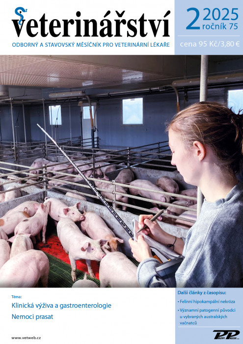 Obálka titulu Veterinářství - vydání č. 2/2025