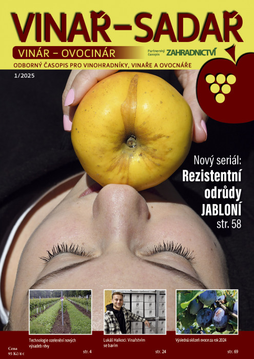 Obálka titulu Vinař - Sadař - vydání č. 1/2025