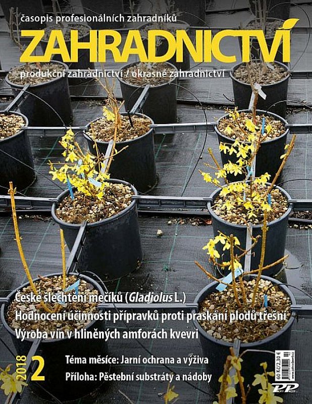 Obálka titulu Zahradnictví/Vinař - Sadař - vydání č. 2/2018
