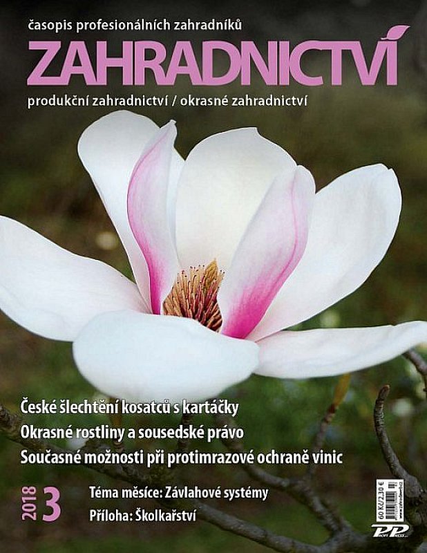 Obálka titulu Zahradnictví/Vinař - Sadař - vydání č. 3/2018