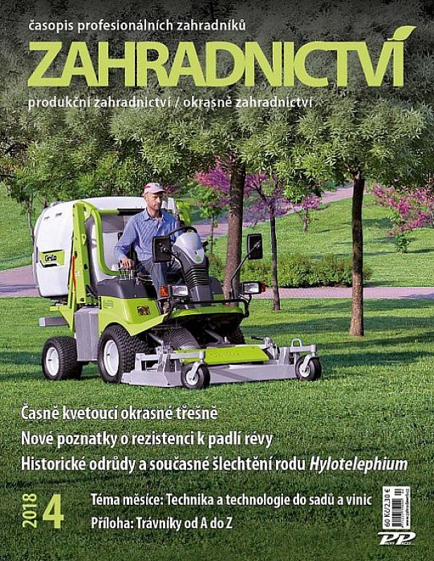 Obálka titulu Zahradnictví/Vinař - Sadař - vydání č. 4/2018