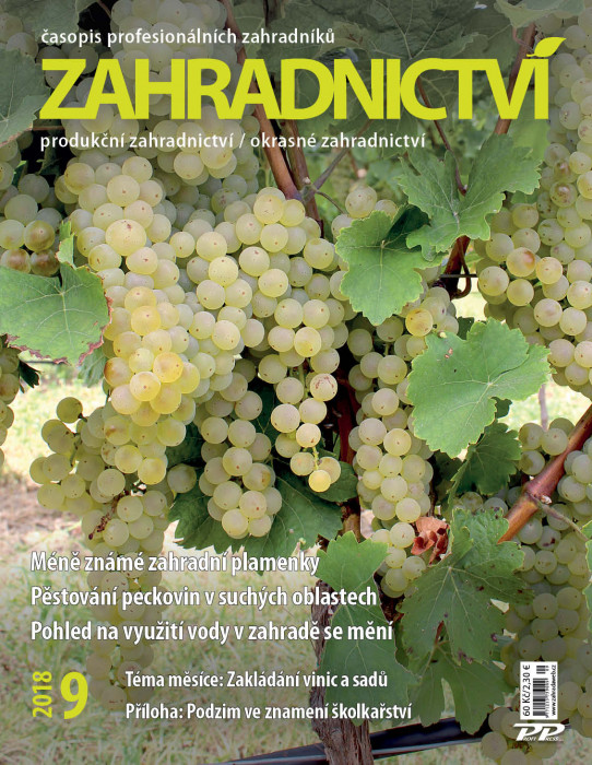Obálka titulu Zahradnictví/Vinař - Sadař - vydání č. 9/2018