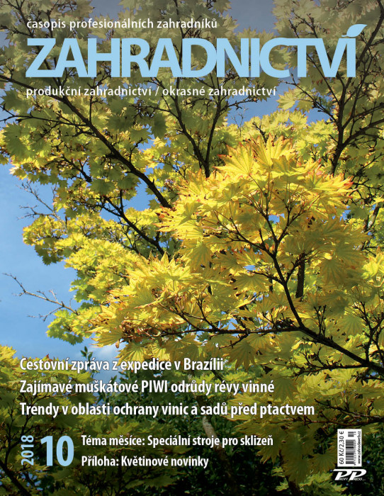 Obálka titulu Zahradnictví/Vinař - Sadař - vydání č. 10/2018