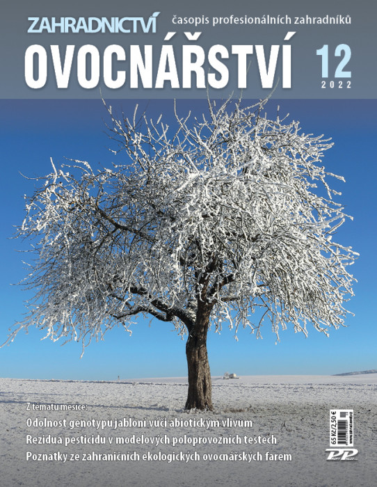 Obálka titulu Zahradnictví/Vinař - Sadař - vydání č. 12/2022