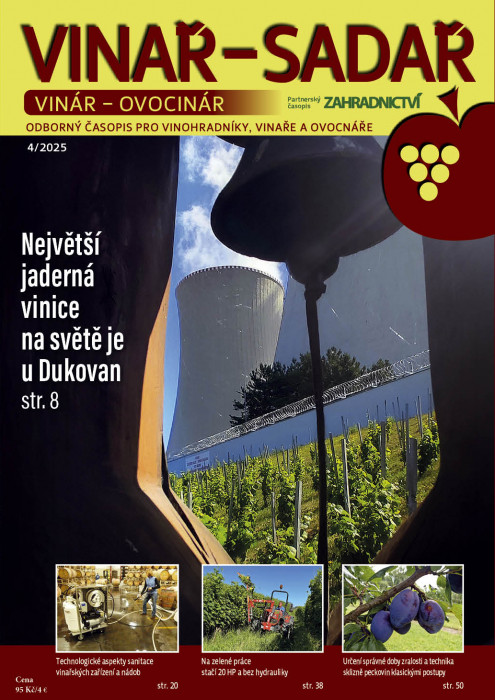 Obálka titulu Zahradnictví/Vinař - Sadař - vydání č. 8/2025