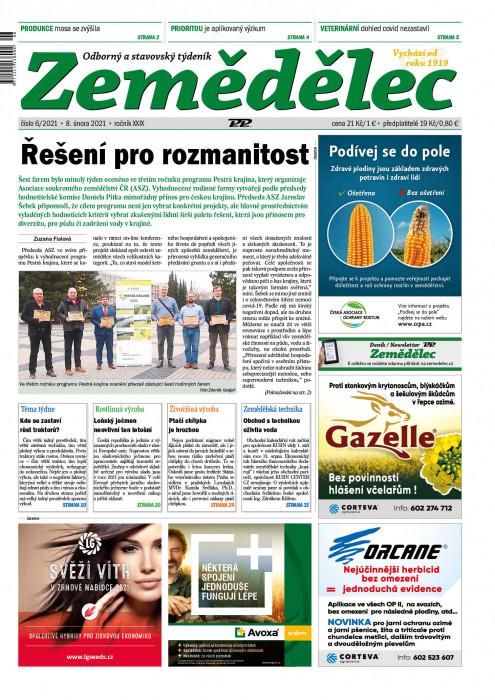 Obálka titulu Zemědělec - vydání č. 6/2021