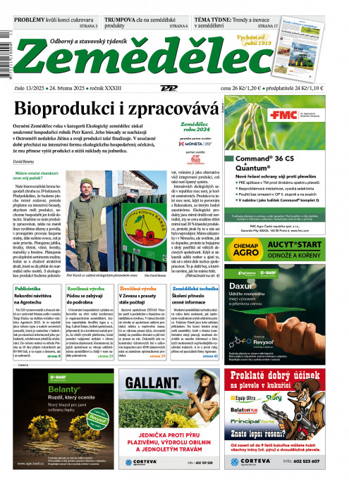 Obálka titulu Zemědělec - vydání č. 13/2025