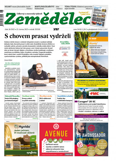 Obálka titulu Zemědělec - vydání č. 26/2025