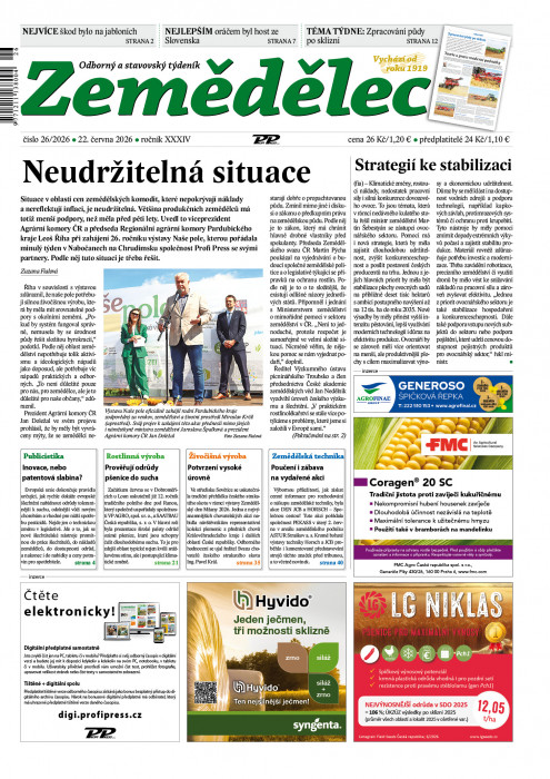 Obálka titulu Zemědělec