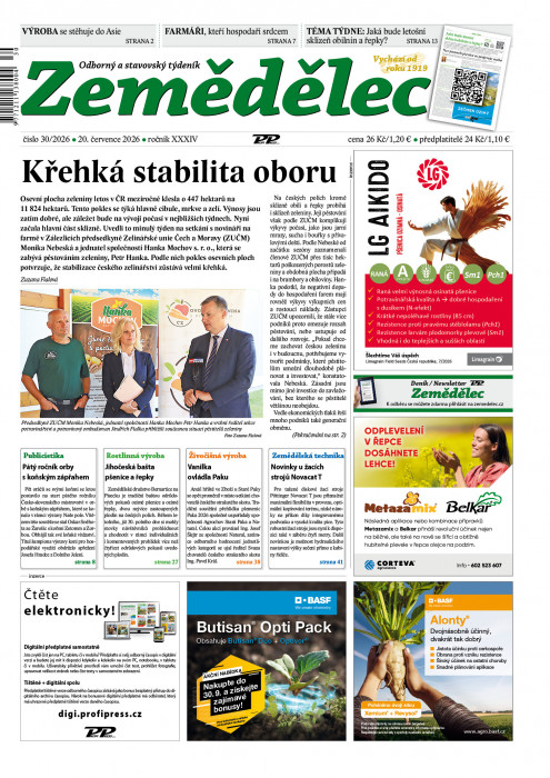 Obálka titulu Zemědělec